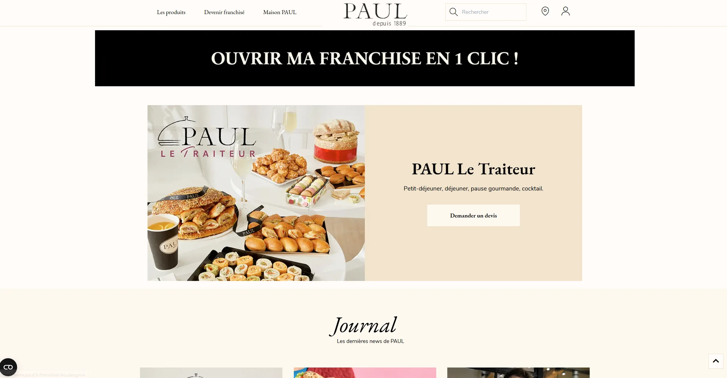 Template Boulangerie Moderne